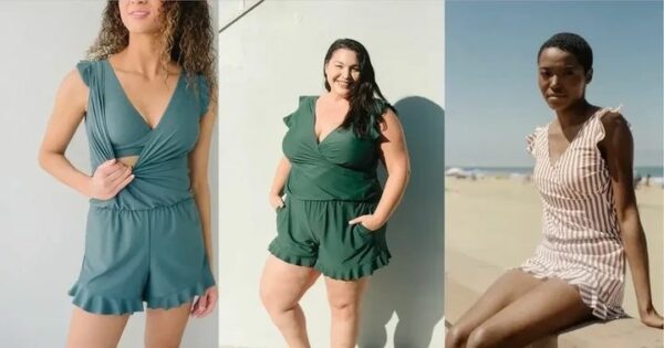 Built in bra and Leggings Swim Romper - Image 13