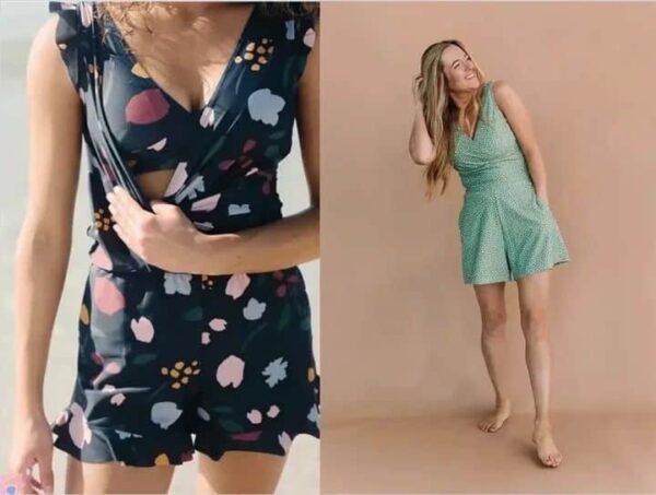 Built in bra and Leggings Swim Romper - Image 8