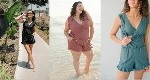 Built in bra and Leggings Swim Romper - Image 12