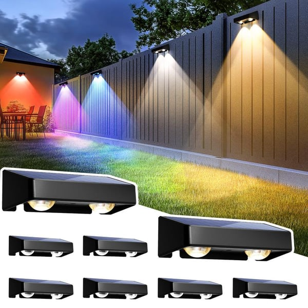 Solar Fence Lights Outdoor
